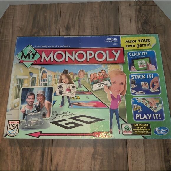 Hasbro My Monopoly Board Game Custom Version Personalized  Ages 8+ Made in USA. - Picture 2 of 9